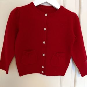Girls wool cardigan by Ralph Lauren